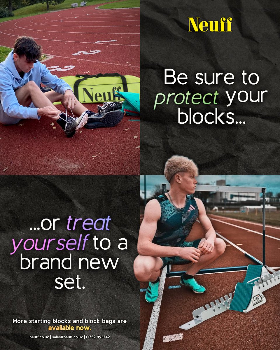 Neuff Athletic (@neuffathletic) on Twitter photo Your 2025 track season begins here! ๐ช
As part of our latest shipment, we brought in various starting blocks and accompanying block bags, all waiting to be bought and used over this new year! ๐
bit.ly/BlocksAndBags
#Neuff #StartingBlocks #RunHappy Your 2025 track season begins here! ๐ช
As part of our latest shipment, we brought in various starting blocks and accompanying block bags, all waiting to be bought and used over this new year! ๐
bit.ly/BlocksAndBags
#Neuff #StartingBlocks #RunHappy