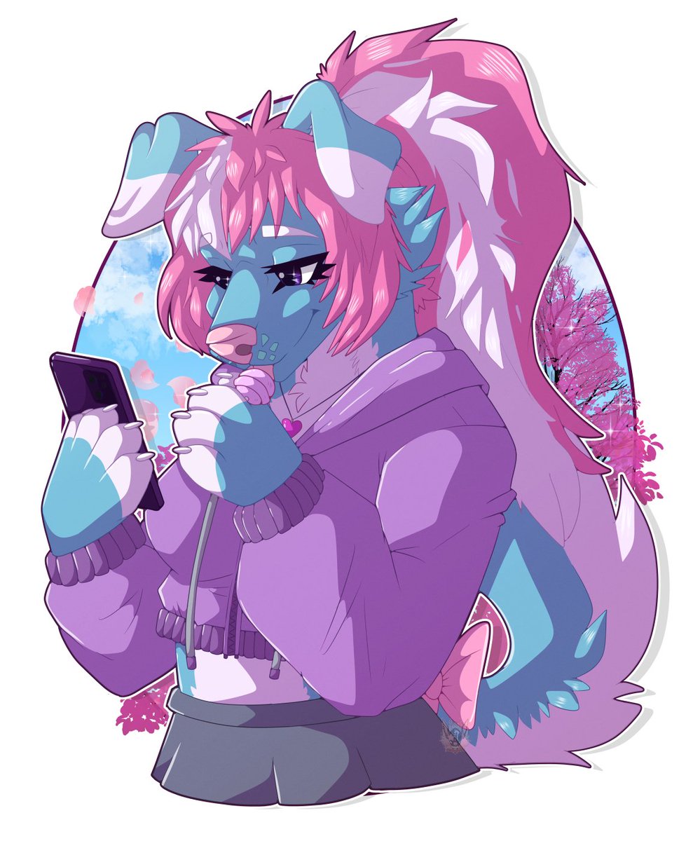 Commission completed for <a href="/ImCager_/">Cager</a>, of their character Yuki! 🍭