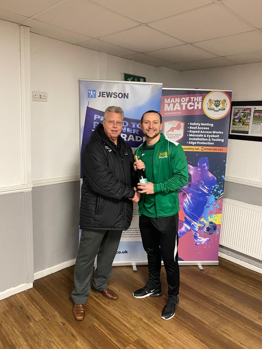 The Grove 2-0 <a href="/OfficialShireFC/">Shirehampton FC 🔴☠️</a> 

Pete Sheppard⚽️
Sonny Parker⚽️

The ‘South West Safety’ Man of the Match is awarded to Connor Kingdon🟢