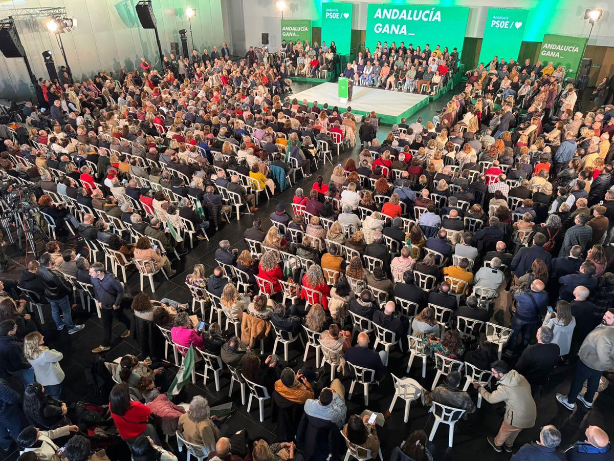 🌹 Hoy nuestra agrupación ha asistido al primer acto de <a href="/mjmonteroc/">María Jesús Montero</a> como Secretaria General Electa del PSOE de Andalucía.

#AndalucíaGana