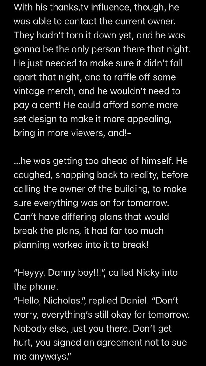 niko_cosmic's tweet photo. @vibingleaf hi hello I am the author ever (who writes books) follow me and i will uh. show you at least part of the first book (also you are a inspiration to The Next Book I Am Making which is inspired by creepypasta and Yeah)

prologue below

ok thx byeee https://t.co/CSF07Uqf1E