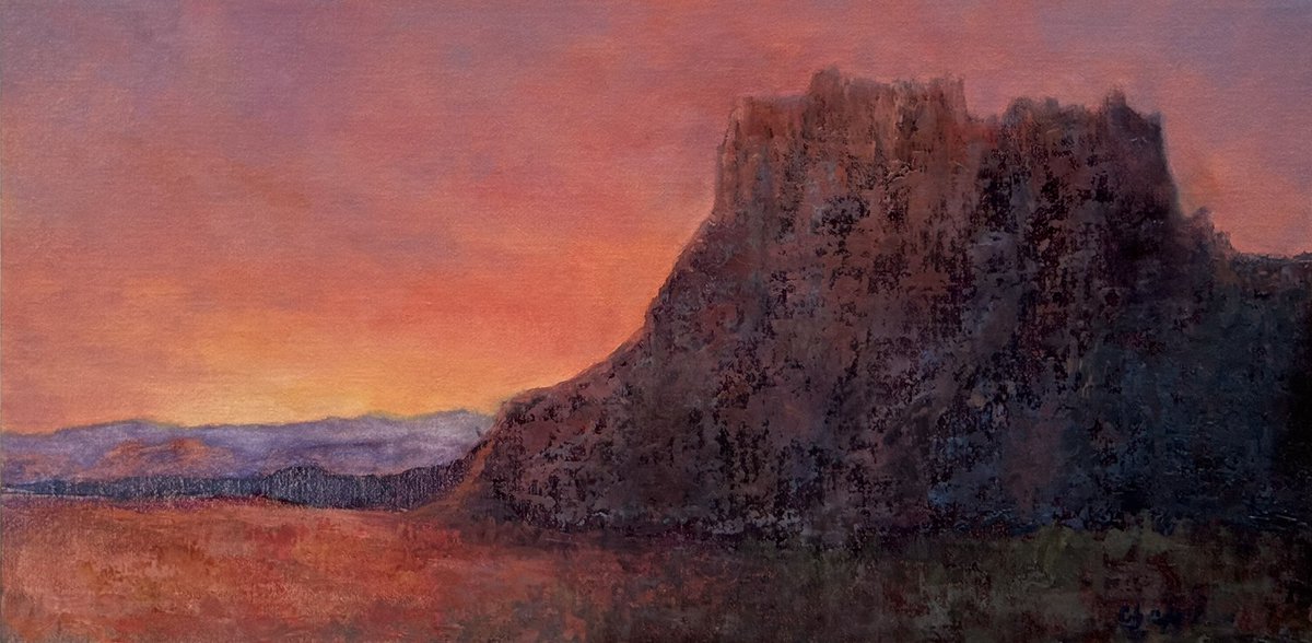 CCBigData's tweet image. Fresh off the easel, “Quiet Strength”, 10x20, part of my new Quietude series. More abstract, more texture, and of course, more color.