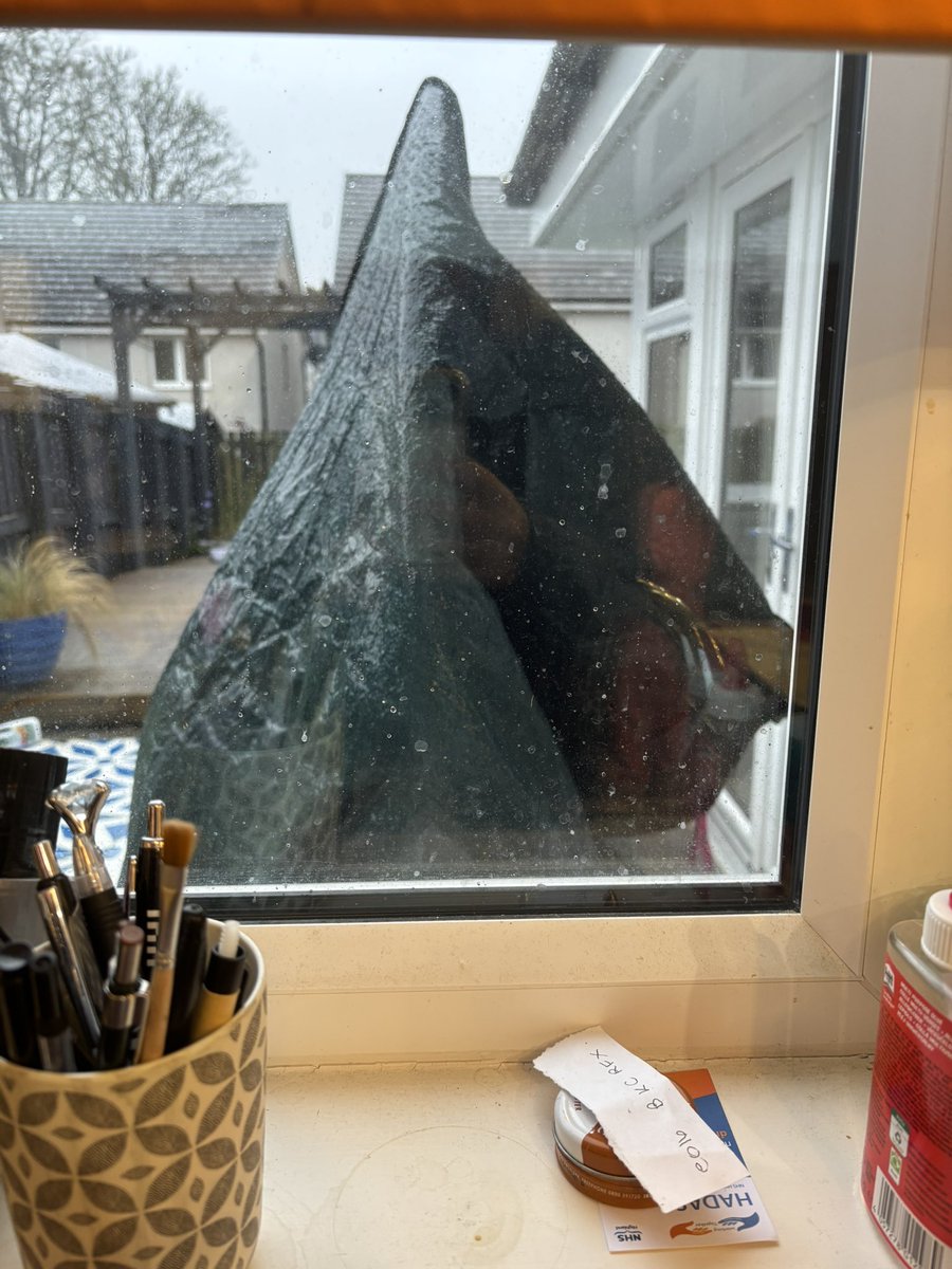 OLoanJennifer's tweet photo. When you gasp thinking a #TraitorsUK traitor is after you in the kitchen then remember you moved the garden furniture for #StormEowyn 🤦‍♀️ https://t.co/MHefyux76W
