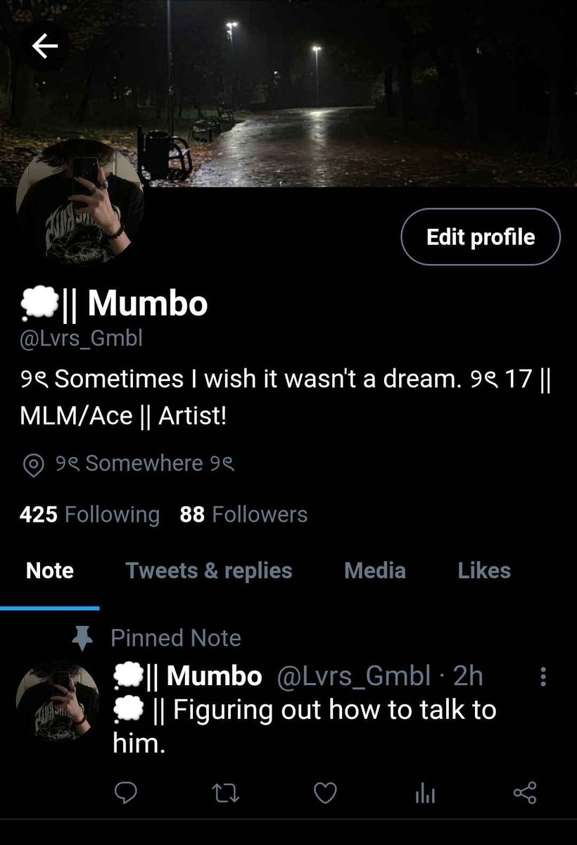 TheseusSkyhigh's tweet photo. ╭────── · · ୨୧ · · ──────╮
" Hold your breath and count the days "

⤷ A Mumscarian socmed au that begins with a theatre production.
⤷ Band kid Grian, Theatre kid Scar, Art class Mumbo. 
⤷ Semi-Academic rivals to lovers 🧵
╰────── · · ୨୧ · · ──────╯ https://t.co/VvVqDkeg9t