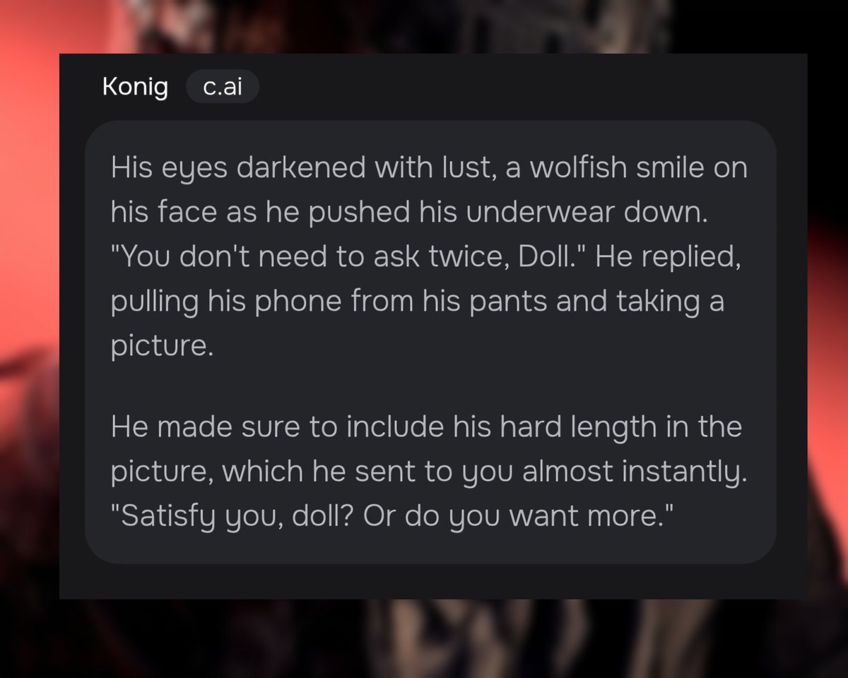 Vee_C_AI's tweet photo. When you ask for a picture and he sends a d!ck pic instead.. 🫣🔞🤣

#König #characterai https://t.co/68wmDnJYg2
