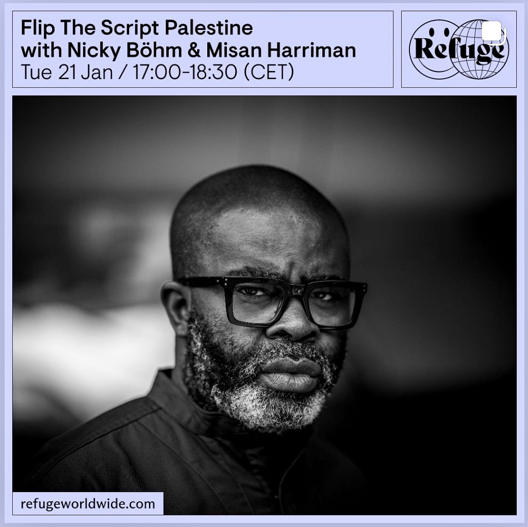 MarkJCurran's tweet photo. #FlipTheScript Great interview/conversation between dear friend #NickyBöhm & #MisanHarriman on #RefugeWorldWide https://t.co/DI1zB9aLKY