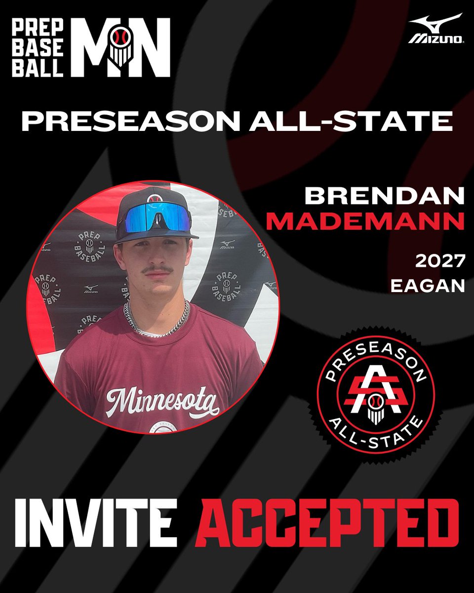 Prep Baseball Minnesota (@prepbaseballmn) on Twitter photo ๐๐๐๐ ๐๐๐๐๐๐๐๐๐ ๐๐๐-๐๐๐๐๐
๐๐ฏ๐ท๐ช๐ต๐ฆ๐ฅ ๐๐ค๐ค๐ฆ๐ฑ๐ต๐ฆ๐ฅ โ
Brendan Mademann | <a href="/BrendanMademann/">Brendan Mademann</a>
โพ RHP/OF
๐ 2027
๐ <a href="/Eagan__Baseball/">Eagan Baseball</a>
#MNPAS2025
๐ค loom.ly/-N5ZXOw ๐๐๐๐ ๐๐๐๐๐๐๐๐๐ ๐๐๐-๐๐๐๐๐
๐๐ฏ๐ท๐ช๐ต๐ฆ๐ฅ ๐๐ค๐ค๐ฆ๐ฑ๐ต๐ฆ๐ฅ โ
Brendan Mademann | <a href="/BrendanMademann/">Brendan Mademann</a>
โพ RHP/OF
๐ 2027
๐ <a href="/Eagan__Baseball/">Eagan Baseball</a>
#MNPAS2025
๐ค loom.ly/-N5ZXOw