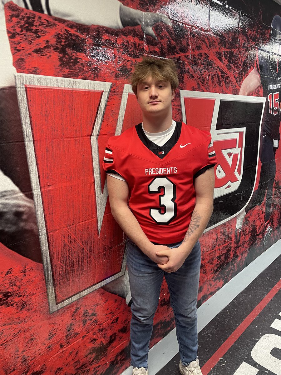 Big thanks to <a href="/Coach_Sirianni/">Coach Mike Sirianni</a> and <a href="/CoachCranston/">Kenny Cranston</a> for receiving my first offer at Washington &amp; Jefferson College!