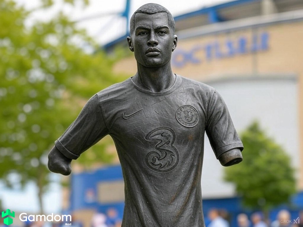 Chelsea has unveiled a Robert Sanchez statue outside Stamford Bridge.
