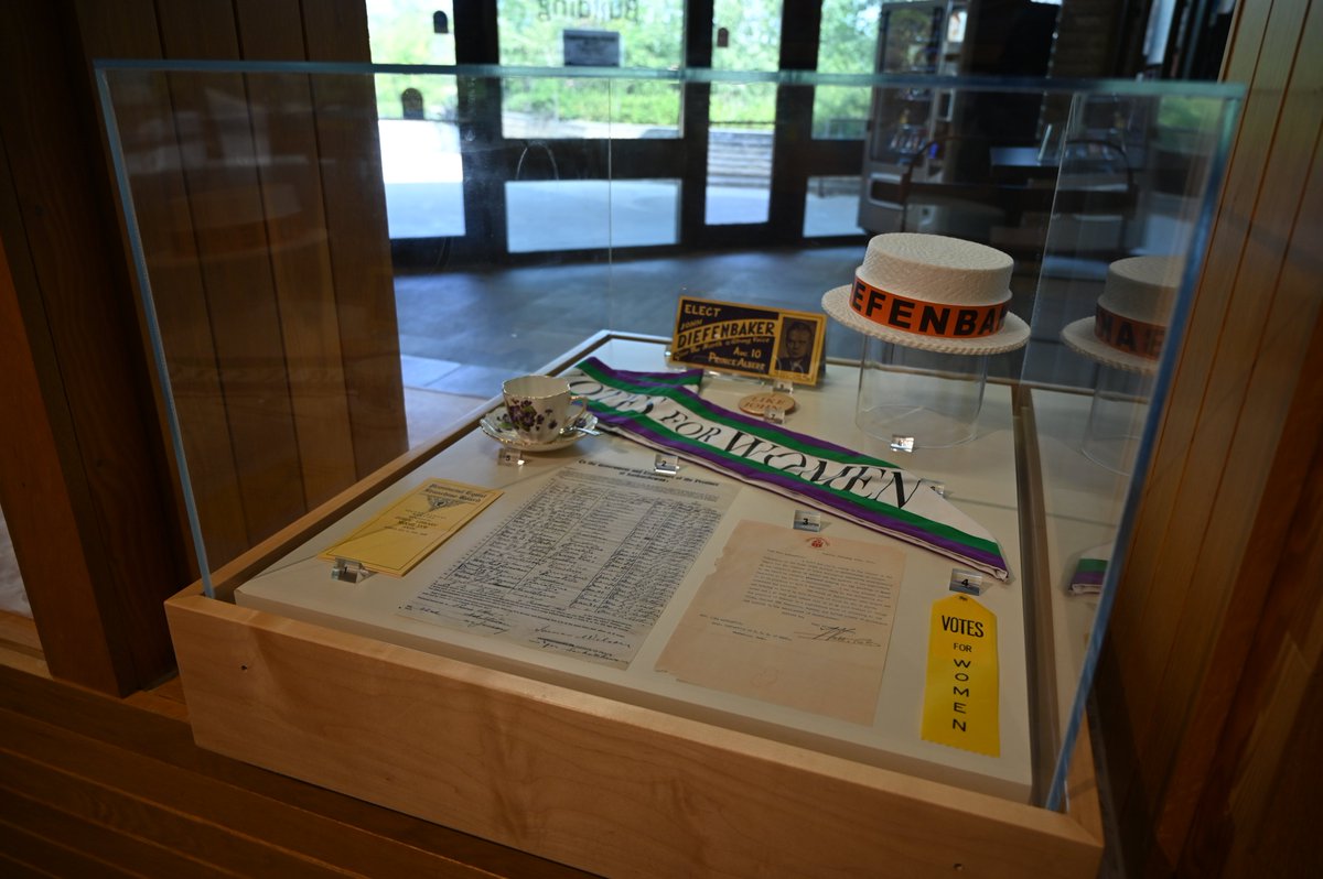 DiefCentre's tweet photo. Visit us to explore “Saskatchewan Votes: A History of Enfranchisement,” expertly curated by Erika Warkentin. This exhibit delves into the pivotal developments in voting rights in Saskatchewan during the 20th century, highlighting the importance of civic participation.🗳️✨

#usask https://t.co/jmBT3EEVfg