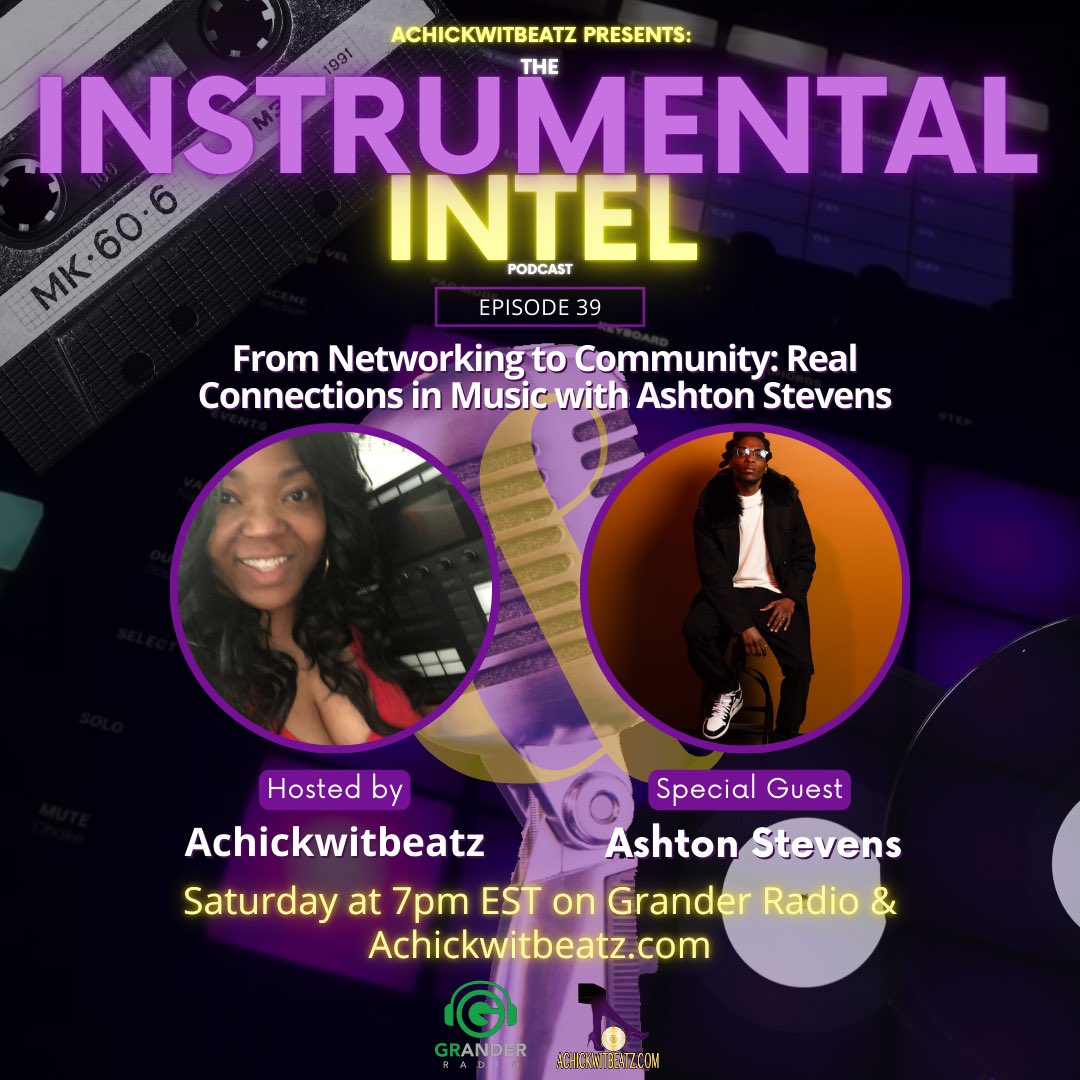 AChickWitBeatz (@achickwitbeatz) on Twitter photo Ep. 39 of <a href="/NstrumentalNtel/">Instrumental Intel Podcast</a> drops today! Music Artist <a href="/Itsashtonmartin/">Ashton Martin</a> stops by to talk building community in music & more! 🎙️💎
Tune in for insights & music news Saturdays @ 7pm ET on Grander #Radio & Achickwitbeatz.com. Subscribe now!📱
#musicpodcast achickwitbeatz.com/instrumental-i… Ep. 39 of <a href="/NstrumentalNtel/">Instrumental Intel Podcast</a> drops today! Music Artist <a href="/Itsashtonmartin/">Ashton Martin</a> stops by to talk building community in music & more! 🎙️💎
Tune in for insights & music news Saturdays @ 7pm ET on Grander #Radio & Achickwitbeatz.com. Subscribe now!📱
#musicpodcast achickwitbeatz.com/instrumental-i…