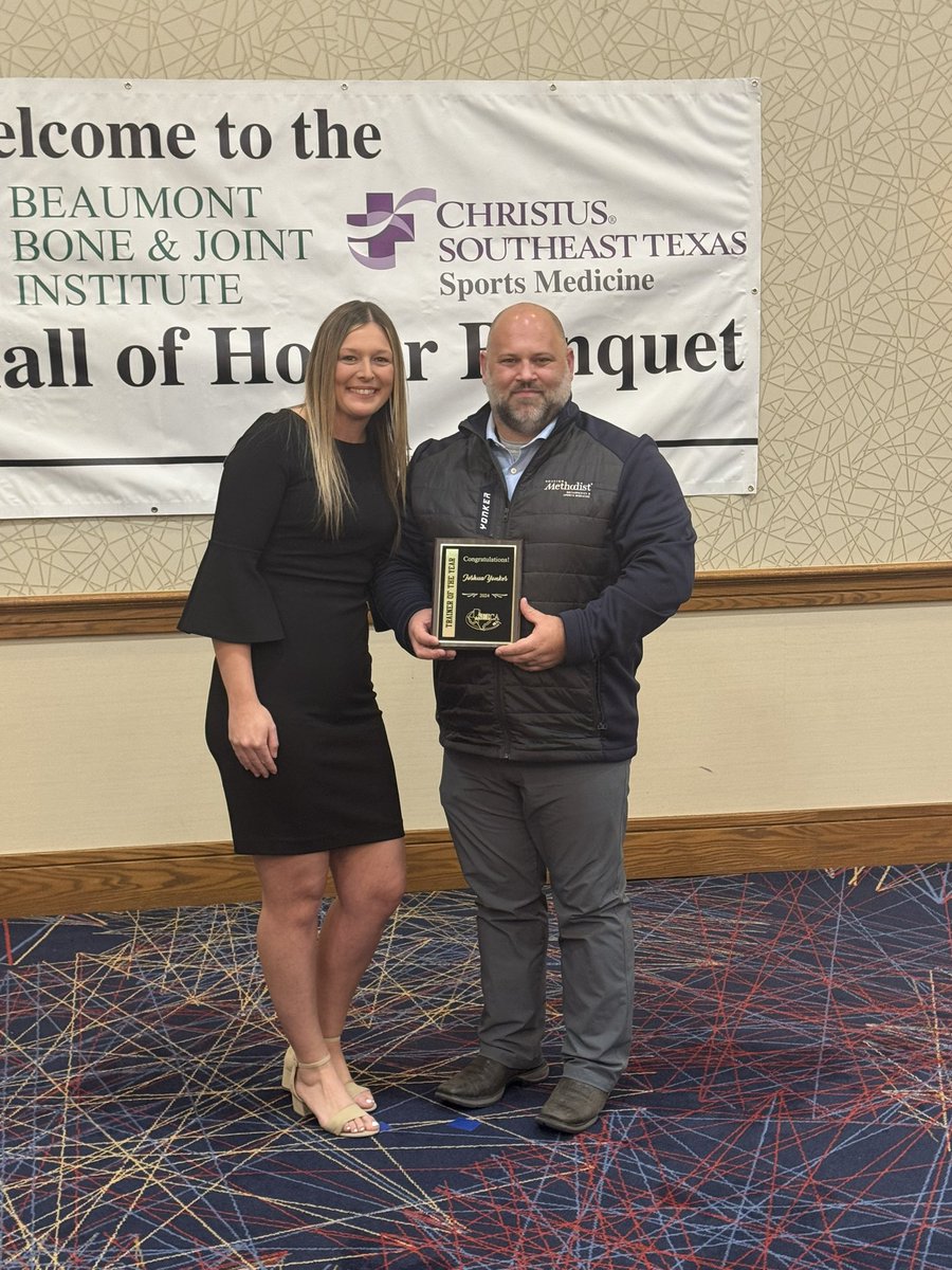 SETCA_Coaches's tweet photo. Congrats Coach Joshua Yonker Athletic Trainer of the Year!! #SETCA #2025 https://t.co/ohNakKVyqj