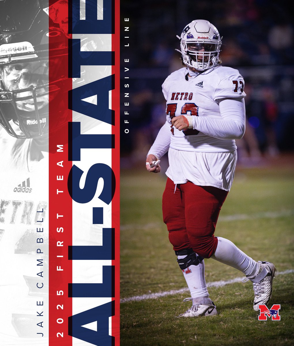 Jakecampbell.73 (@68jakecampbell) on Twitter photo I’m honored to be named to the 2025 OCA All-State Team. Thank you to my coaches. Look forward to the game in July.
<a href="/coachmcly/">Matt Clyburn</a> <a href="/CoachJiggs/">Darius Jiggetts</a> <a href="/CoachSeanKelly/">Sean Kelly</a> <a href="/CoachCrissup/">Zachary Crissup</a> <a href="/Norsemen_FB/">NEO Football</a> I’m honored to be named to the 2025 OCA All-State Team. Thank you to my coaches. Look forward to the game in July.
<a href="/coachmcly/">Matt Clyburn</a> <a href="/CoachJiggs/">Darius Jiggetts</a> <a href="/CoachSeanKelly/">Sean Kelly</a> <a href="/CoachCrissup/">Zachary Crissup</a> <a href="/Norsemen_FB/">NEO Football</a>
