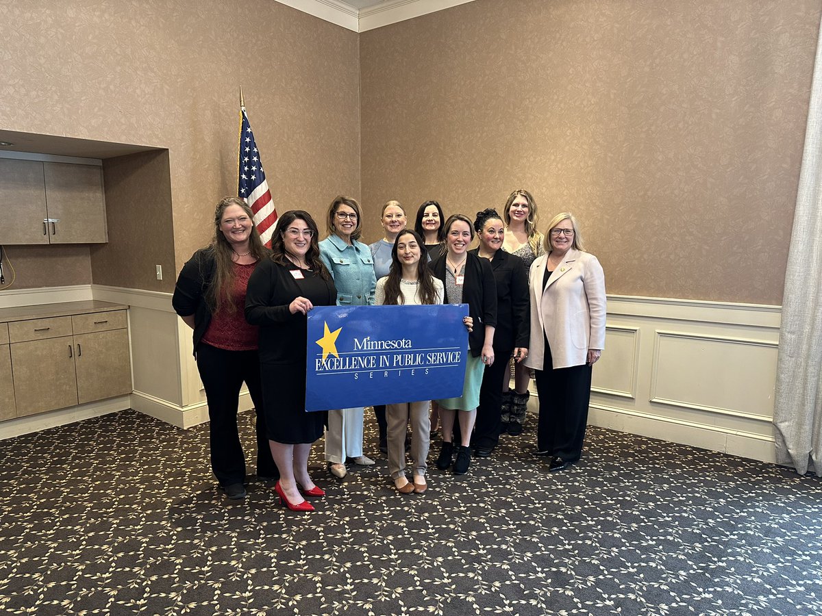 JoyOrvisMN's tweet photo. I had a wonderful time at the @MNExcellence in Public Service Series Breakfast and Graduation Ceremony this morning, where we heard from Congresswoman Michelle @FischbachMN7. 

MEPS is a great program that trains women to lead in public service. I was honored to be the guest of one of this year’s graduate from Pine City, Sara Bertschinger, whose conservative Christian values are foundational to her service. I look forward to following her journey and seeing how the Lord will use her.