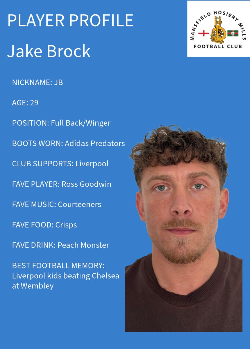 Huge welcome to new signing <a href="/jbjbjbjb33/">jb</a> who joins us from Pilsley.
Jake is available to sponsor at £35, with your name/details being put in the program and mentions on socials, if interested please drop us a DM
💙💙💙