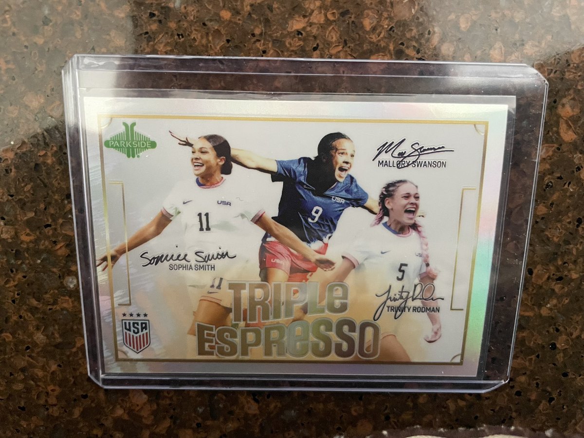 I haven’t added to the collection in a very long time — New PC item! Sophia Smith, Swanson &amp; Rodman!! #TEAMUSA #thehobby
