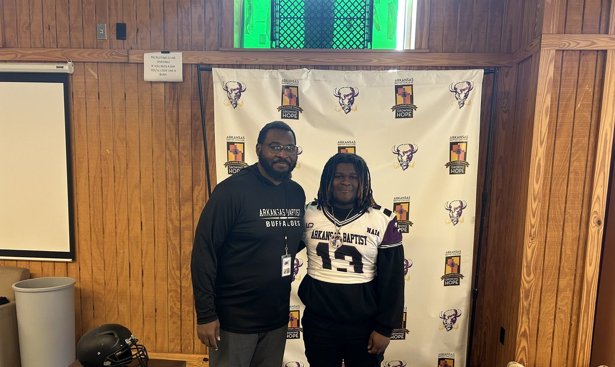 Mario jones (@mario_jones13) on Twitter photo #agtg after a great conversation with <a href="/coachbailey_abc/">Ashdone Bailey</a> I'm truly blessed to receive my first offer from Arkansas Baptist 💜 <a href="/CoachMike2Will/">Coach Mike Will</a> <a href="/tctabler/">PrepRedZoneTom Tabler</a> <a href="/JtheNupe/">J.Anderson</a> <a href="/RickeyBrownJr3/">Coach Brown, CSAC</a> <a href="/PrepRedzoneAR/">Prep Redzone Arkansas</a> <a href="/n_parrott478/">Nicholas Parrott</a> <a href="/PBZebrasFB/">Zebra Stripes</a> #agtg after a great conversation with <a href="/coachbailey_abc/">Ashdone Bailey</a> I'm truly blessed to receive my first offer from Arkansas Baptist 💜 <a href="/CoachMike2Will/">Coach Mike Will</a> <a href="/tctabler/">PrepRedZoneTom Tabler</a> <a href="/JtheNupe/">J.Anderson</a> <a href="/RickeyBrownJr3/">Coach Brown, CSAC</a> <a href="/PrepRedzoneAR/">Prep Redzone Arkansas</a> <a href="/n_parrott478/">Nicholas Parrott</a> <a href="/PBZebrasFB/">Zebra Stripes</a>