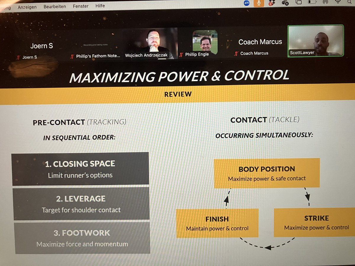 CoachColonia's tweet image. Scott Lawyer from @AtavusFootball takes a Deep Dive into tackling with the European Coaching Community at the ICC 2025