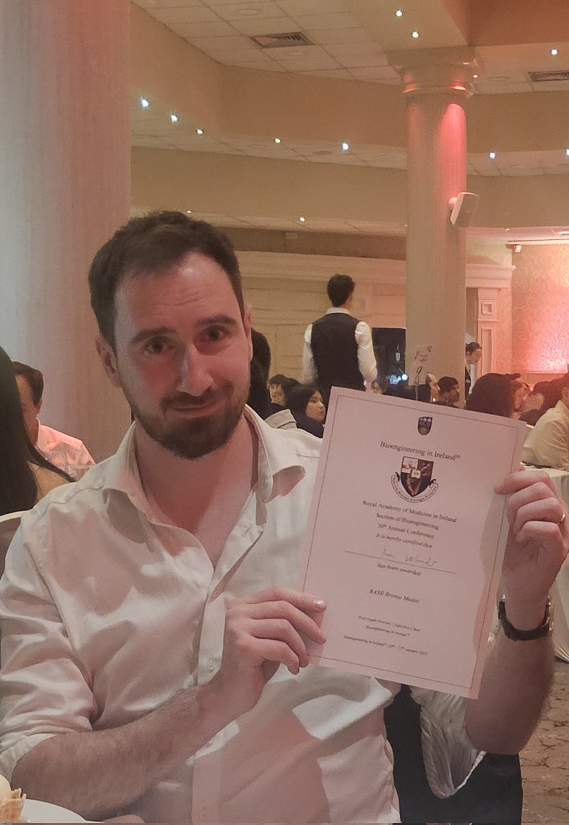 Huge congratulations to <a href="/iWoodsie/">Ian Woods</a> on being the recipient of this year's RAMI Bronze Medal at <a href="/bini_irl/">BioEngineering in Ireland</a> 2025! 🥳🥳🥳