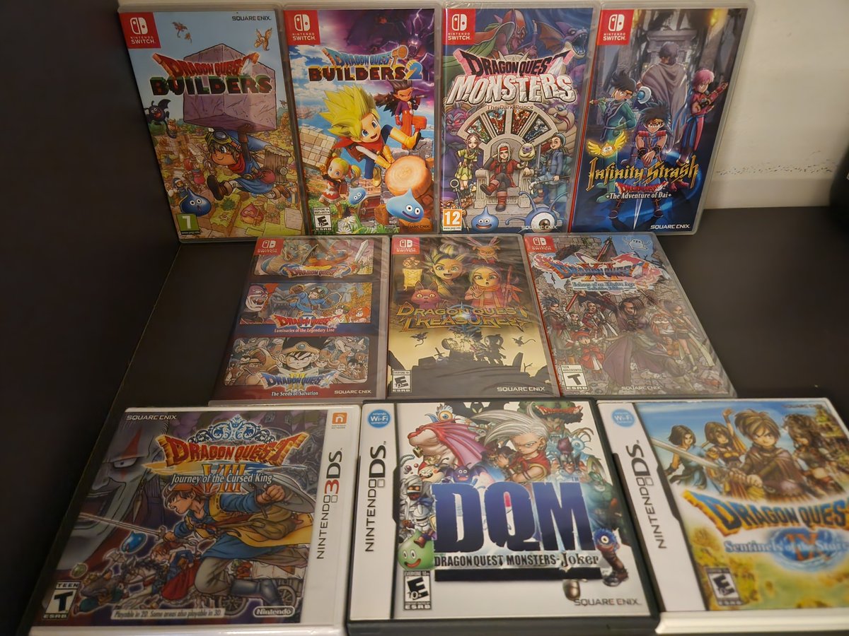 jonathan_ohara's tweet photo. My Dragon Quest collection #NitendoDS #Nintendo3DS #NintendoSwitch

Dragon Quest IX is loose (custom case and cover) https://t.co/ViK2WR9xzo