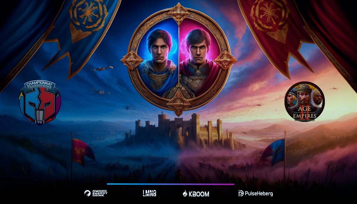 OwnedEsport's tweet photo. 🛡️ AOE 🛡️

🫵🏻 Vous pouvez suivre en direct le 3ᵉ match de notre duo @Leonidas_aoe et @LightySeb 🆚 #BlindBunAgent !

💪🏼 Bon courage, messieurs, il faut aller chercher cette 3ᵉ victoire !

🔴 https://t.co/5CASk3o2Uv 🔴

🎤 Merci à @AramatuL pour le cast

#WeAreOwned💙💜 https://t.co/Y9XmuJrROo