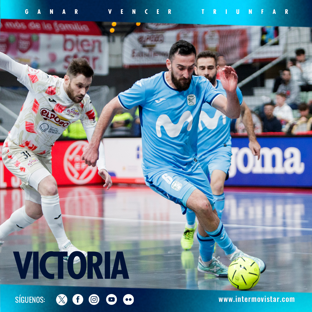 ⏰ 40' | 2-3 | 🏁 ¡𝐅𝐈𝐍𝐀𝐋𝐋𝐋, 𝐅𝐈𝐍𝐀𝐋𝐋, 𝐅𝐈𝐍𝐀𝐋𝐋𝐋𝐋! 🔚

¡Vencemos en el Palacio de los Deportes de Murcia en el primer Clásico de la temporada! 🙌

¡Acabamos líderes la primera vuelta! 🔝

¡Qué equipazo, qué orgullo! 🤩

¡SEGUIMOS! 💙

#ElPozoInter