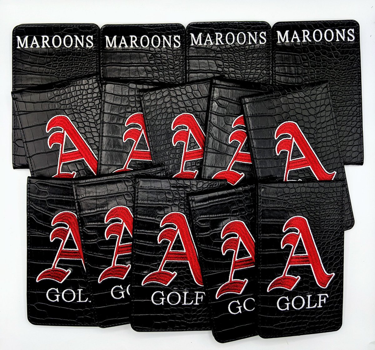 GotoCaddie's tweet photo. Custom Team holders for our hometown Auburn Maroons.
#hsgolf #juniorgolf #golftour https://t.co/zcnukVRpGo