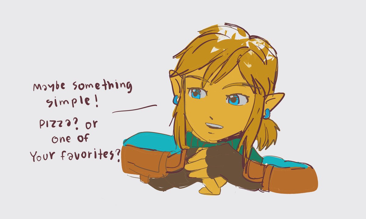 Zelink silly short comic Context : Zelda playful teasing link