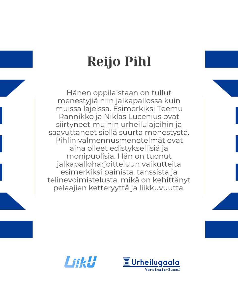 vsurheilugaala's tweet photo. ✨TAUSTAVOIMA -PALKINTO - REIJO PIHL✨ Suuret onnittelut Reijolle! #vsug #varsinaissuomenurheilugaala #liikuntaelämäntavaksi https://t.co/lf3go3o5fD