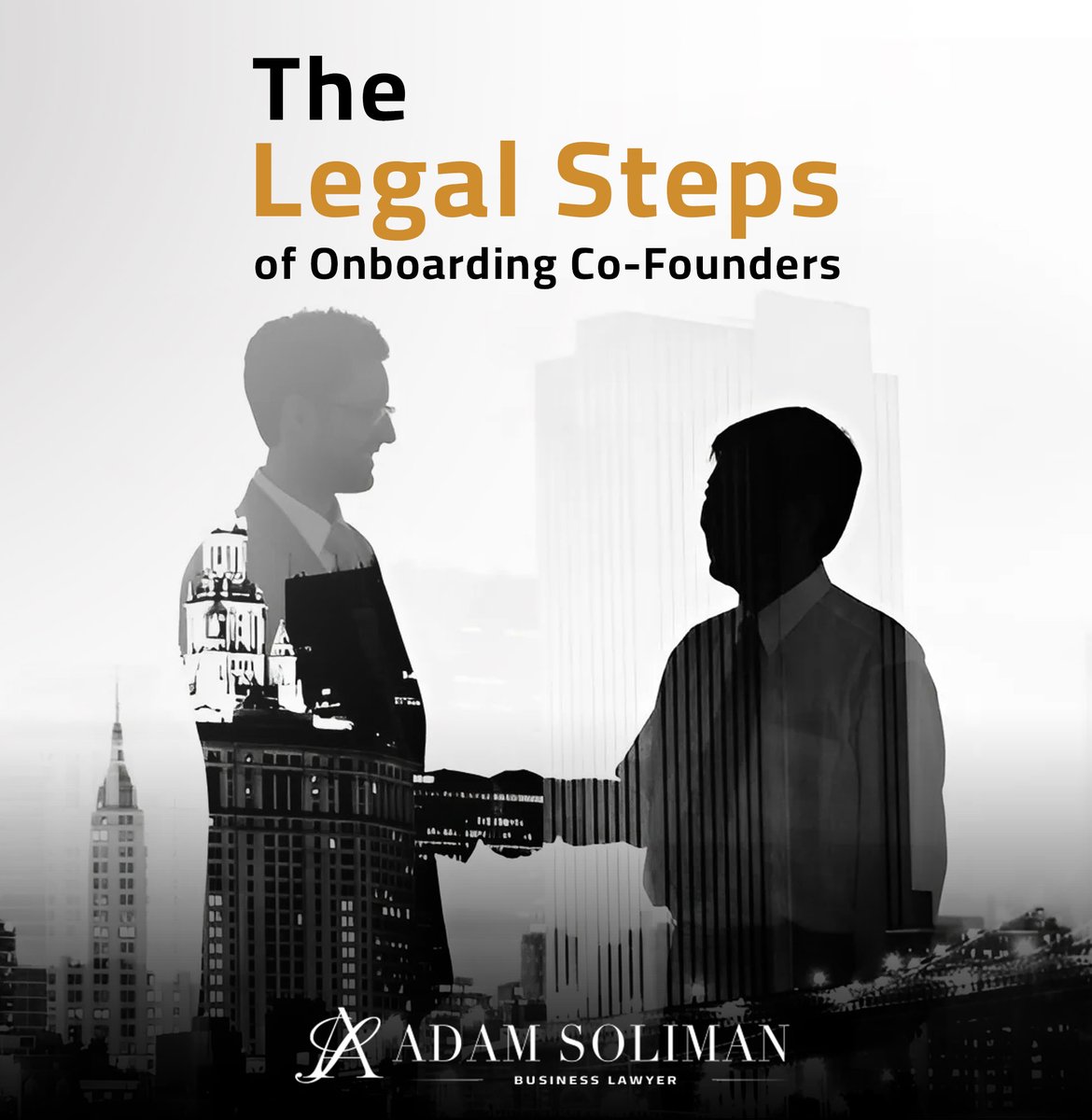 🌟 The Legal Steps of Onboarding Co-Founders 🌟

Bringing on a co-founder is a pivotal moment in any startup’s journey. Ensuring that everything is legally sound can make or break this partnership. 

Here’s a concise guide to navigating the legal steps of onboarding co-founders:
