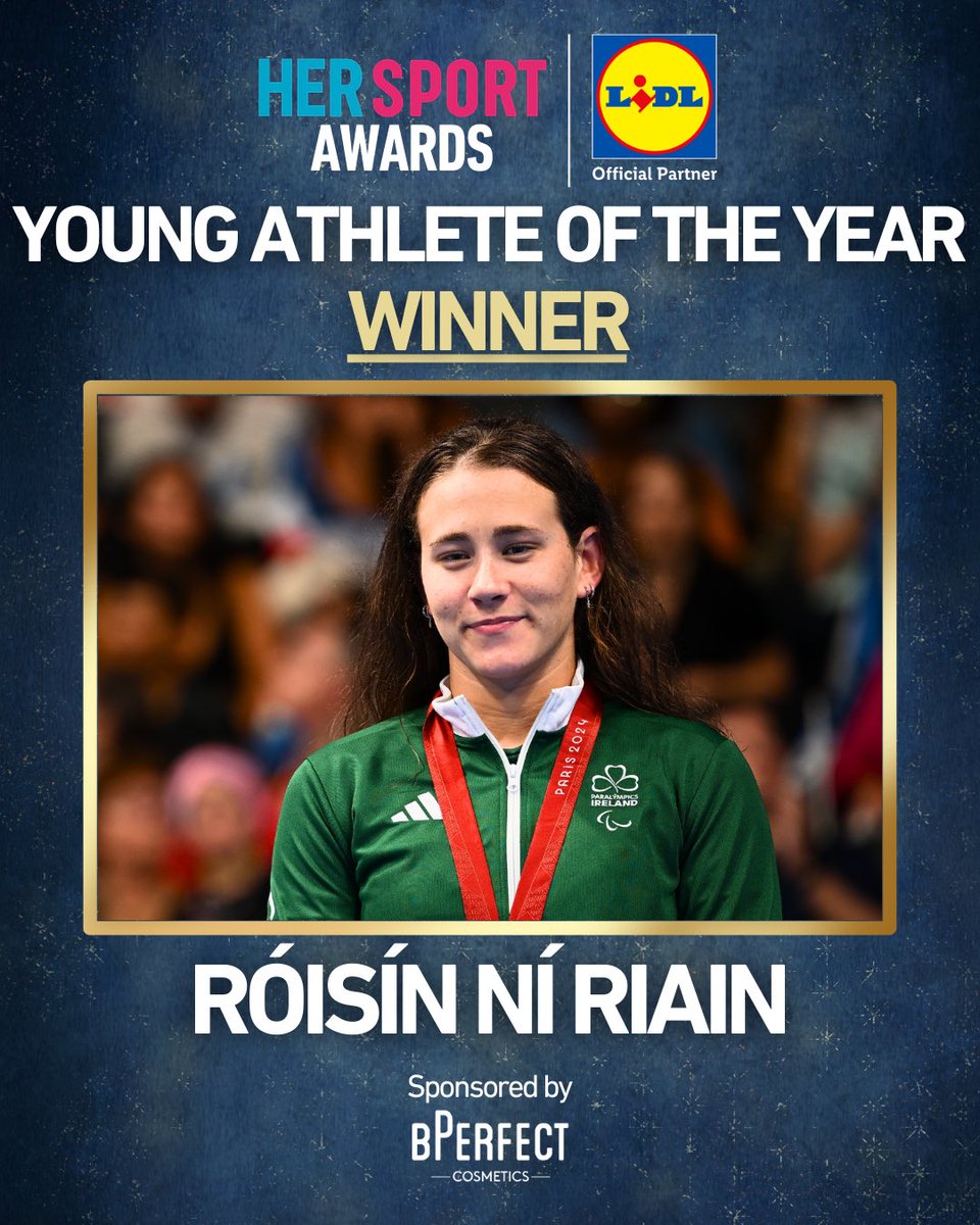 Her Sport (@hersportdotie) on Twitter photo The Young Athlete of the Year Award sponsored by <a href="/bperfectcosm/">BPerfect Cosmetics</a> goes to Róisín Ní Riain!
Congratulations, Róisín! The Young Athlete of the Year Award sponsored by <a href="/bperfectcosm/">BPerfect Cosmetics</a> goes to Róisín Ní Riain!
Congratulations, Róisín!