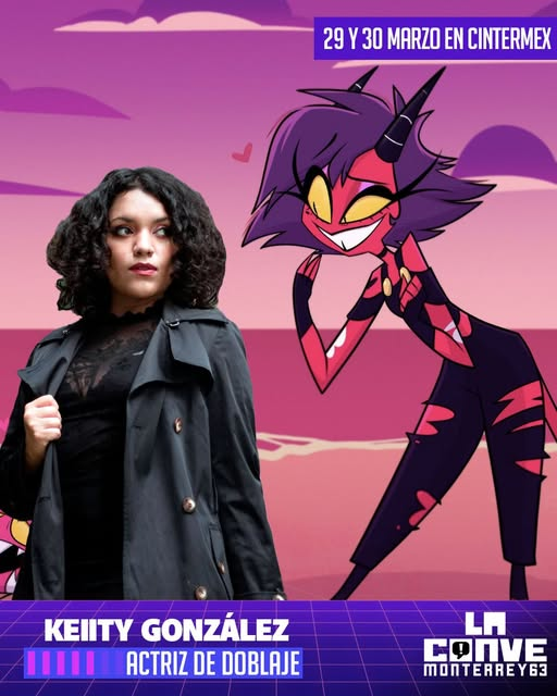 ✨ ¡ Keiity González (<a href="/KeiityGonzalez/">Keiity Gonzalez</a>) en La Conve 63!  Esta increíble actriz de doblaje, cantante y creadora originaria de Monterrey estará este 29 y 30 de marzo en Cintermex!
🎟️Boletos aquí: 👉 laconve.com/puntos-de-vent… 
#LaConve63 #KeiityGonzález #DoblajeLatino #ActrizDeDoblaje