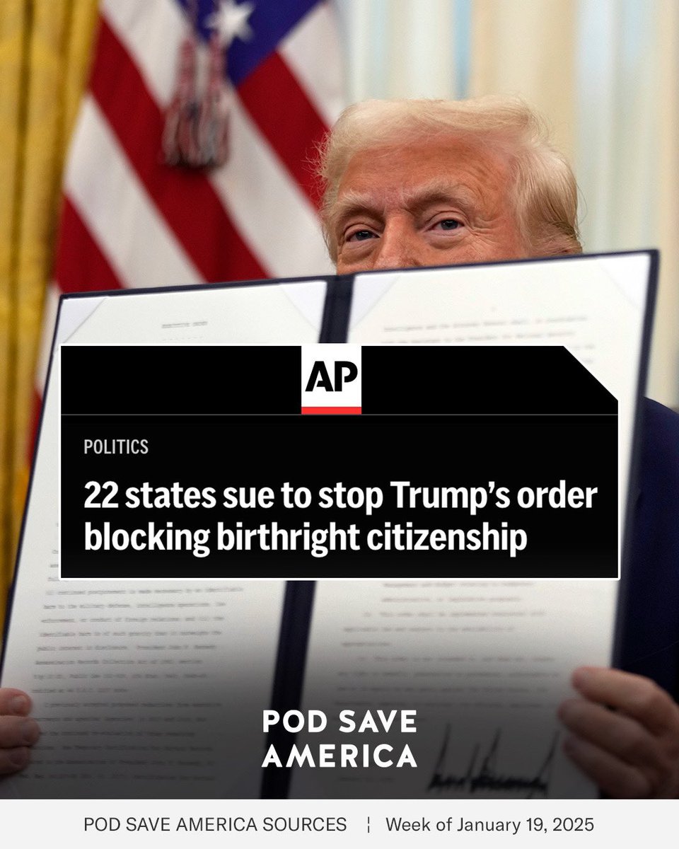 PodSaveAmerica's tweet photo. It hasn't even been a week.
#PodSaveAmerica #CrookedMedia #PodNotes #Sources https://t.co/539lv7o9yh
