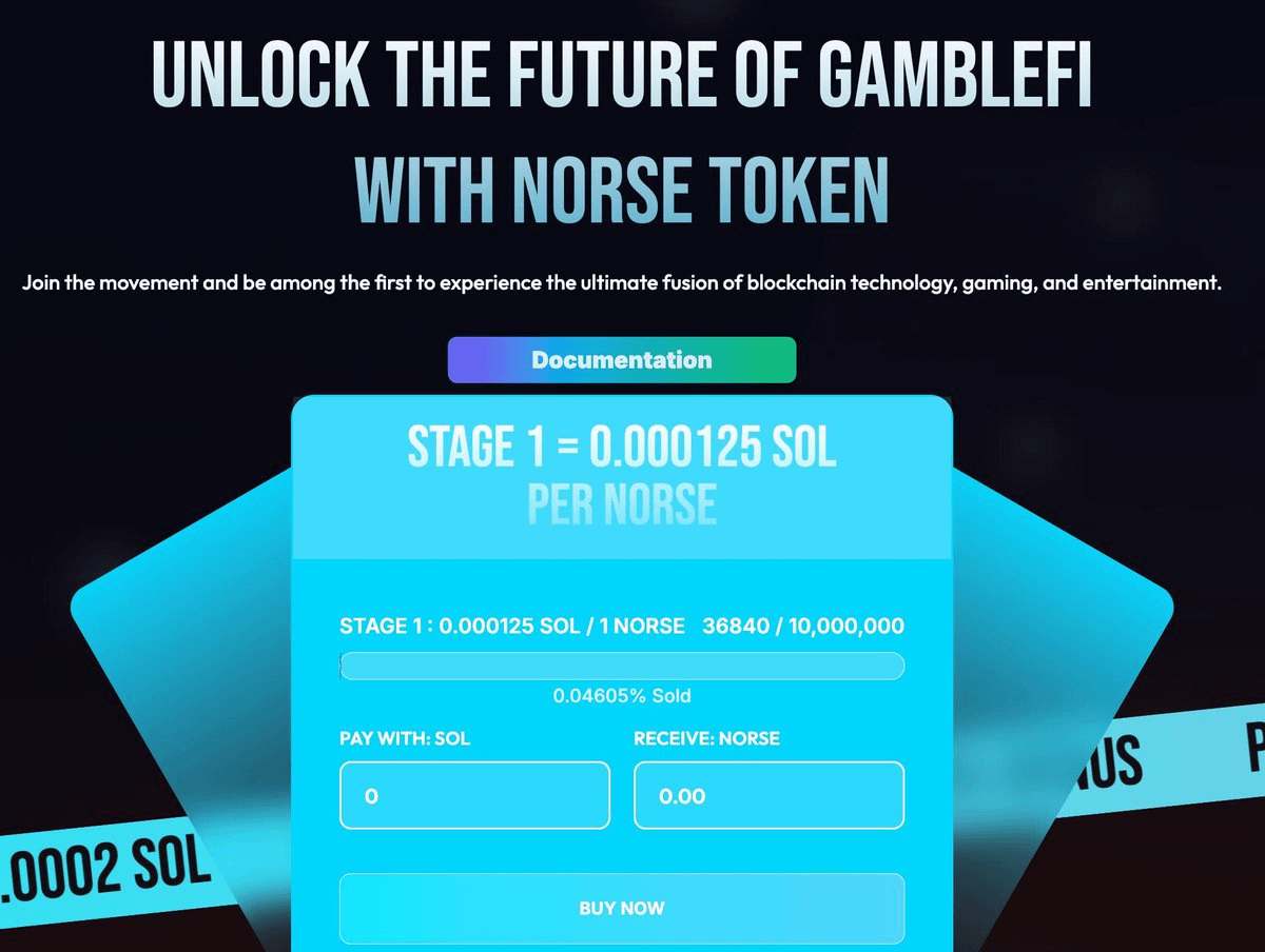 GM future millionaires! Just went big on $NORSE

<a href="/Norsewin_/">Norsewin</a> sale is now live and this one is worth it!

This is not a meme coin, you're investing in a real revenue-sharing model tied to a $40M functioning casino.

With a starting cap at only $2M, the upside potential is huge! On
