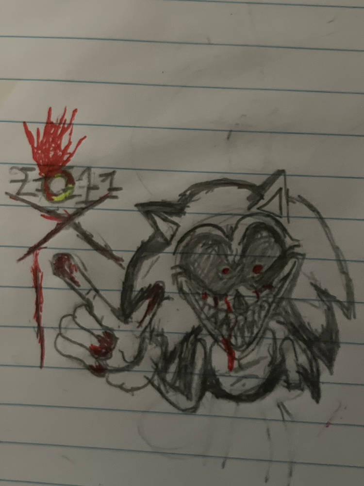 Monkeybananavr's tweet image. School sketch it’s the epic obituary guy very cool
#takeabreather #schoolsketch 
#horror #sonic.exe #2011X