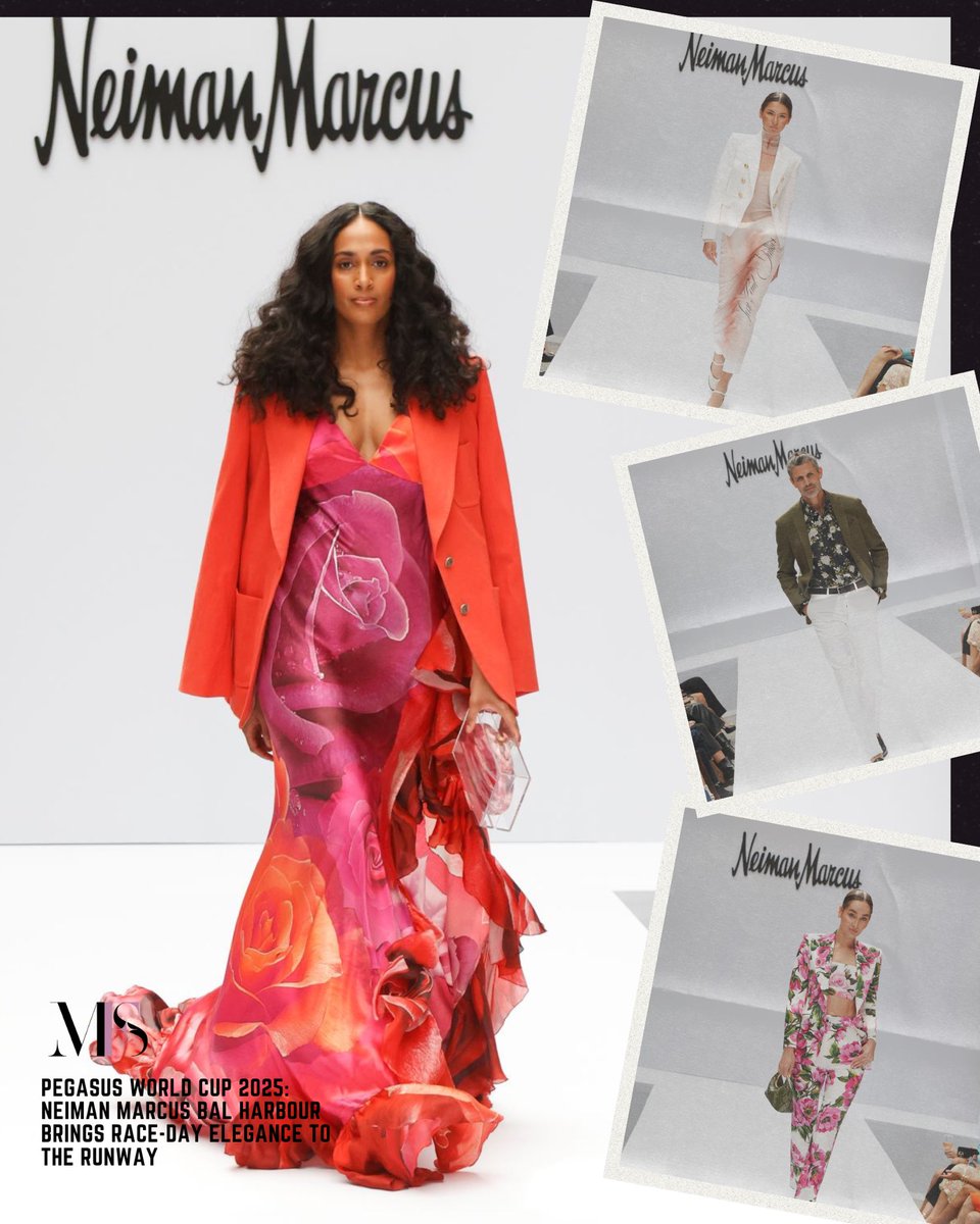 MiaFashionSpot's tweet image. Pegasus World Cup 2025: Neiman Marcus Bal Harbour Brings Race-Day Elegance to the Runway .
Link: miamifashionspotlight.com/events/pegasus…
PHOTO CREDIT: JORDAN BRAUN | COURTESY OF GNAZZO GROUP.
#MiamiFashionSpotlight #NeimanMarcus #PegasusWorldCup2025