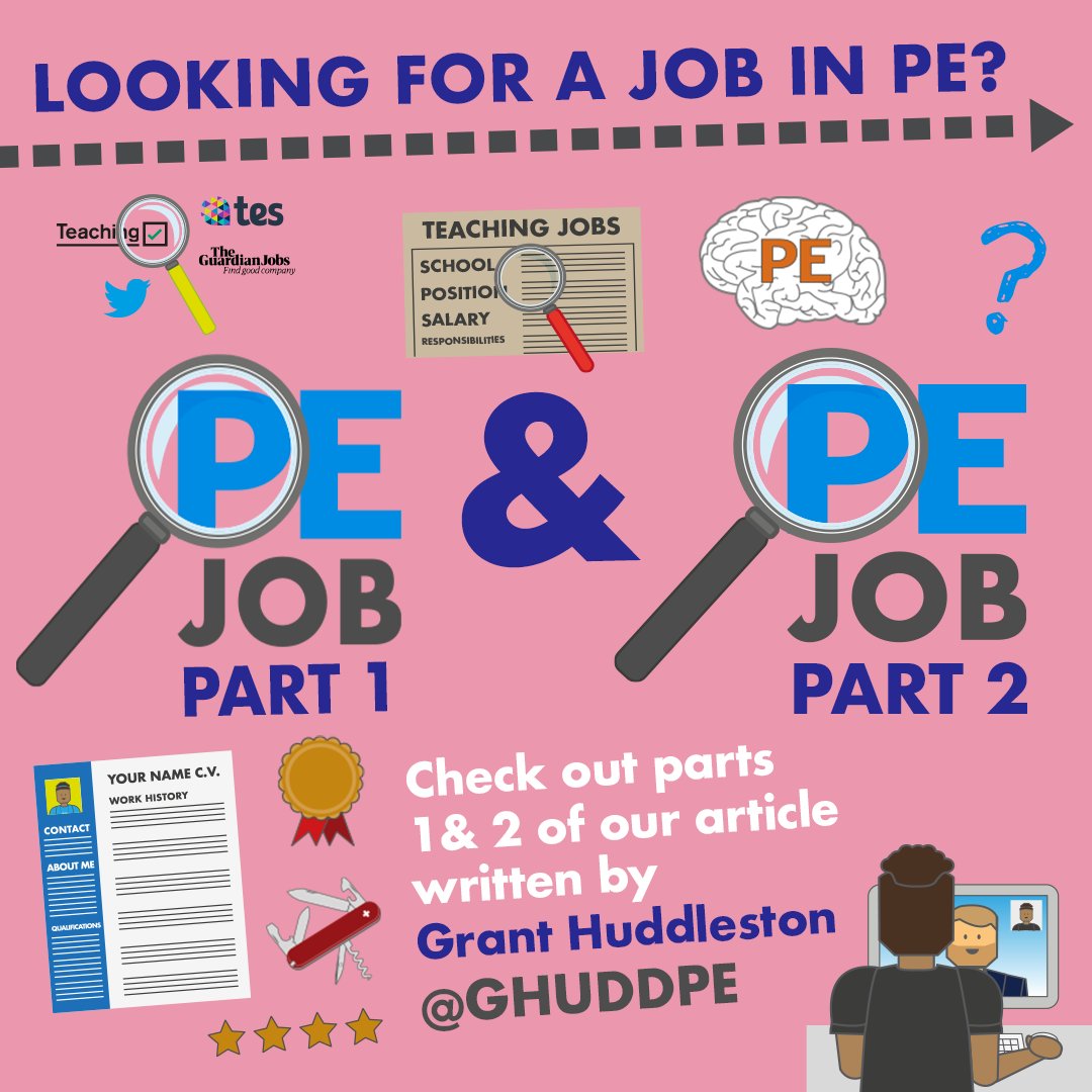 Searching for a new job? Check out Part 1 &amp; Part 2 of our article on Securing your Job in PE by
<a href="/GHuddPE/">Grant - Physical Education</a>

thepeproject.com/#pedPerfect for anyone looking or preparing for an upcoming interview for a PE job. #pejob #physed #NQT #InterviewTips #jobsearching #PhysEd
