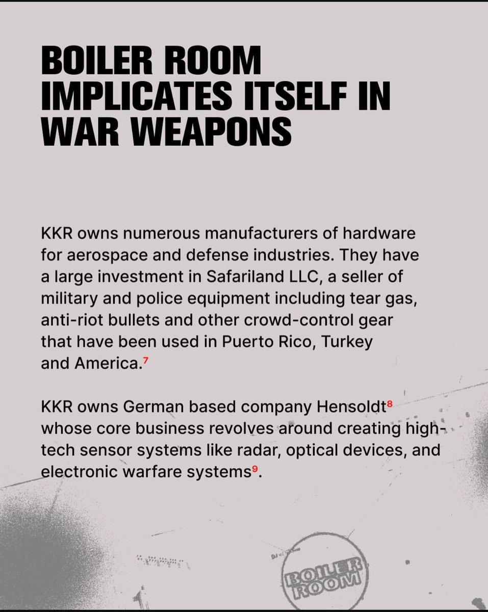 lzreads's tweet photo. Information about Boiler Room’s new parent company 
(source: Toronto Writers Against the War on Gaza) https://t.co/XP52uiYwtj