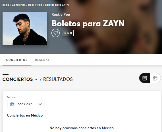 mx_tickets's tweet photo. 🚨Vayan guardando este link en sus favoritos! Aún no hay nada pero aquí será👇

🔗LINK: https://t.co/Ws3Ekm8iTi

#ZAYN #TicketsMX https://t.co/2xWAkEtAWG