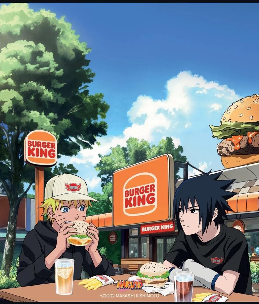 ByDarrow's tweet image. Háganlo posible la colaboración de @BurgerKingFR con Naruto en @burgerking_es