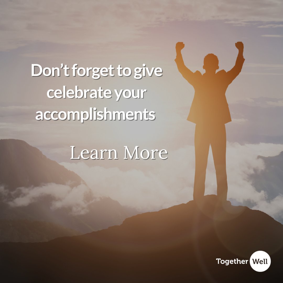 As you set goals for the new year, remember to celebrate your past achievements, big or small. What did you accomplish last year? Comment below! TogetherWell can help you get in the right mindset to congratulate yourself. 
Learn more at togetherwell.org/resources