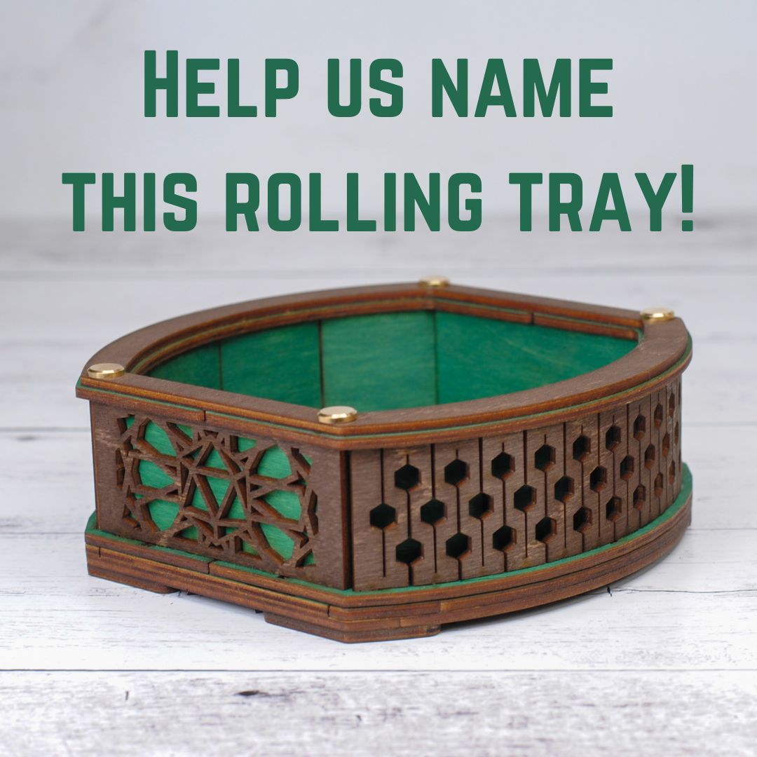 What should we name this rolling tray? Enter your idea using the link in our bio by midnight tonight (Jan 25), and if we pick your idea, we'll send you a rolling tray!
#dice #dicelover #dnd #giveaway