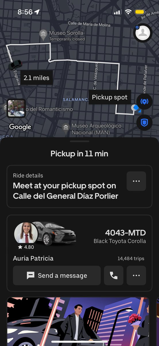 jennybizzini's tweet photo. Aquí está la joya de conductor que tienen. El tiempo de espera era 4min y pasó a 11min https://t.co/Hn70z9bXrI