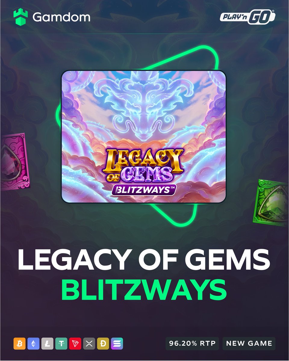 💎 New game: Legacy of Gems Blitzways by Play'n GO! 💎

Spin your way through a celestial realm of shimmering jewels and dreamy skies. Max win: 20,000x! 💥

-💚 + 🔄 + Tag a friend + Drop your userID for a chance at FREE spins!

🔗gamdom.com/casino/%20Lega…