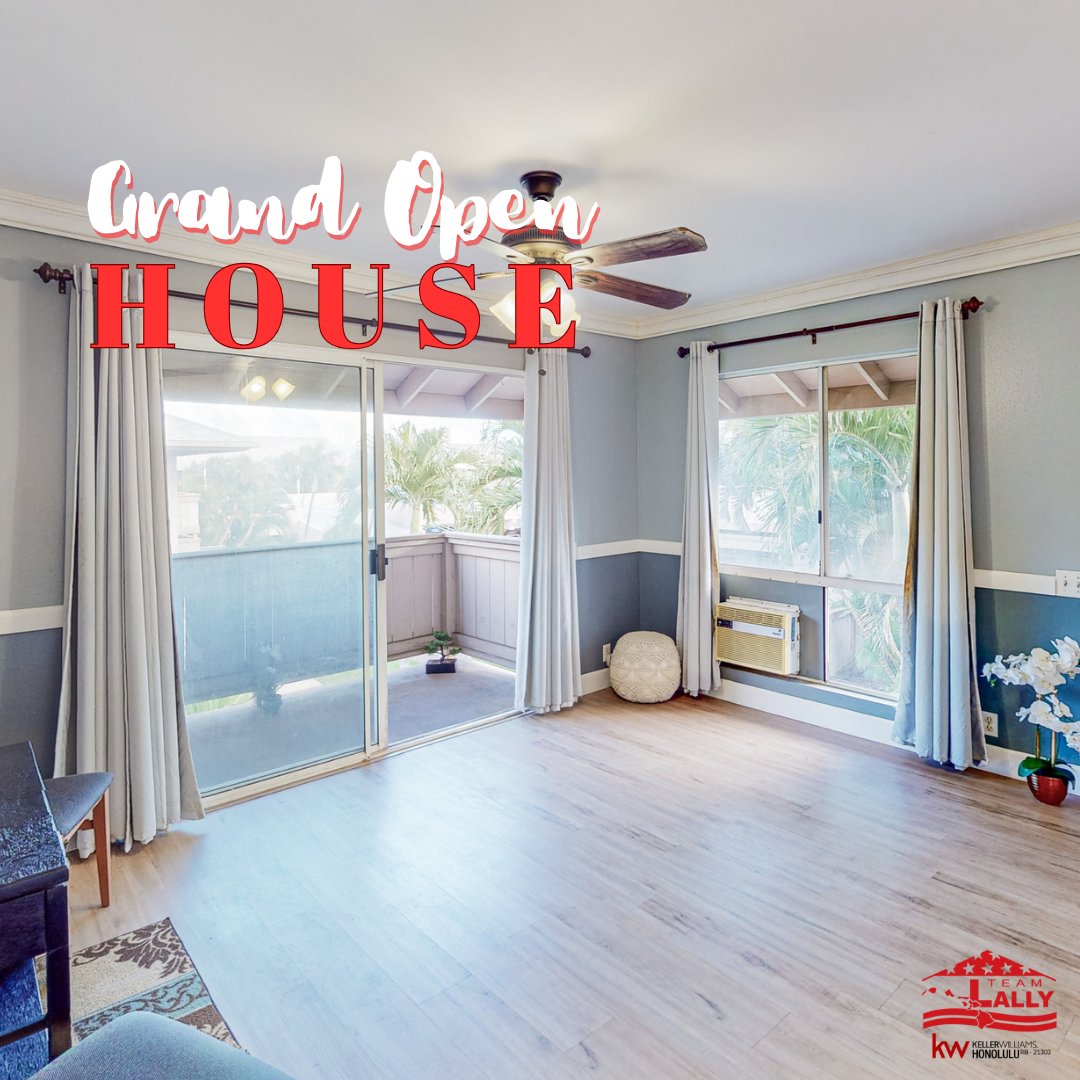 Hawaii_Realtors's tweet image. 🏡✨ 𝐆𝐫𝐚𝐧𝐝 𝐎𝐩𝐞𝐧 𝐇𝐨𝐮𝐬𝐞 𝐀𝐥𝐞𝐫𝐭! ✨🏡
Join us this 𝐒𝐮𝐧𝐝𝐚𝐲, 𝐉𝐚𝐧 𝟐𝟔𝐭𝐡, 𝟐-𝟓 𝐏𝐌 at 91-1180 Mikohu St #41U, Ewa Beach! Charming 1-bed, 1-bath townhouse w/ updated floors, pool, BBQs &amp;amp; more. Don't miss this! #openhousesunday #ewabeachliving #teamlally
