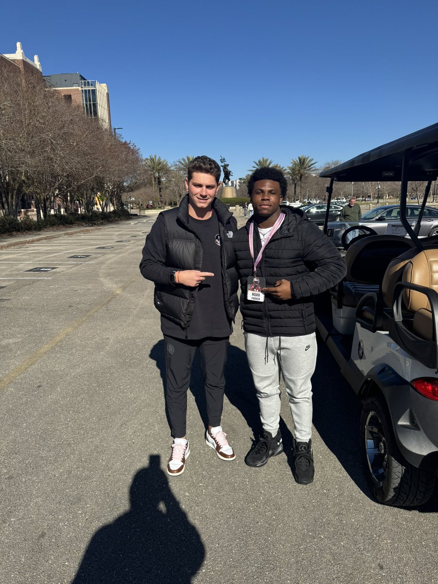 Jakeyveon “Noah” Parker ✞ (@h3llywood_1) on Twitter photo I Had an Amazing Time Today at FSU with Noles Family🍢🍢!! I loved absolutely everything about FSU today and can’t wait to be back in the spring <a href="/FSUFootball/">FSU Football</a> <a href="/Noles247/">Noles247.com</a> <a href="/Coach_Eleyssami/">Alex Eleyssami FSU</a> <a href="/CoachYACJohnson/">DAVID JOHNSON</a> <a href="/CoachGusMalzahn/">Coach Gus Malzahn</a> <a href="/Coach_Norvell/">Mike Norvell</a> <a href="/ChadSimmons_/">ChadSimmons</a> <a href="/samspiegs/">Sam Spiegelman</a> <a href="/adamgorney/">Adam Gorney</a> <a href="/CNee247/">Chris Nee</a> I Had an Amazing Time Today at FSU with Noles Family🍢🍢!! I loved absolutely everything about FSU today and can’t wait to be back in the spring <a href="/FSUFootball/">FSU Football</a> <a href="/Noles247/">Noles247.com</a> <a href="/Coach_Eleyssami/">Alex Eleyssami FSU</a> <a href="/CoachYACJohnson/">DAVID JOHNSON</a> <a href="/CoachGusMalzahn/">Coach Gus Malzahn</a> <a href="/Coach_Norvell/">Mike Norvell</a> <a href="/ChadSimmons_/">ChadSimmons</a> <a href="/samspiegs/">Sam Spiegelman</a> <a href="/adamgorney/">Adam Gorney</a> <a href="/CNee247/">Chris Nee</a>
