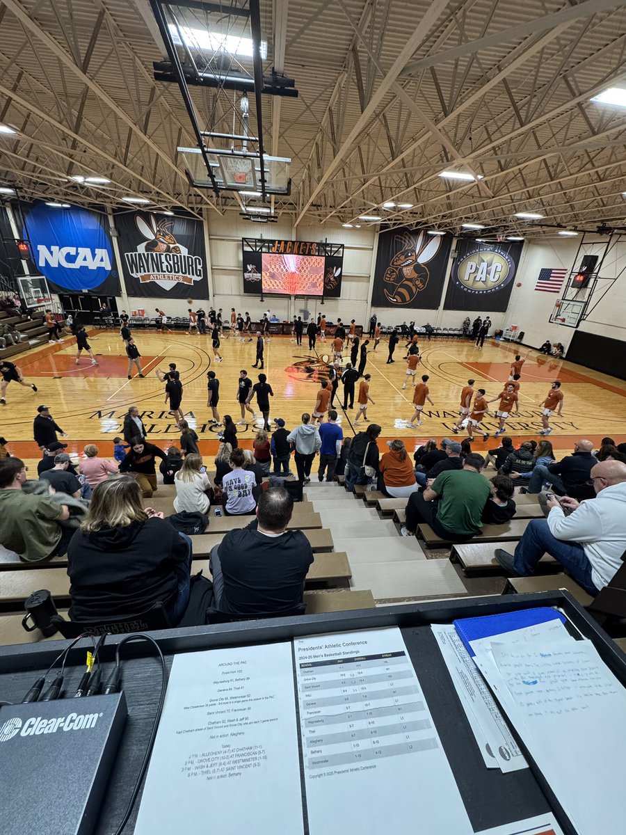 On the call with <a href="/AnthDiFilippo/">Anthony DiFilippo</a> for some men’s basketball! 

Geneva (5-6) vs Waynesburg (5-7) in a pivotal game for Presidents’ Athletic Conference basketball playoff seeding! 

Tune in: pacdigitalnetwork.com/?B=1592224