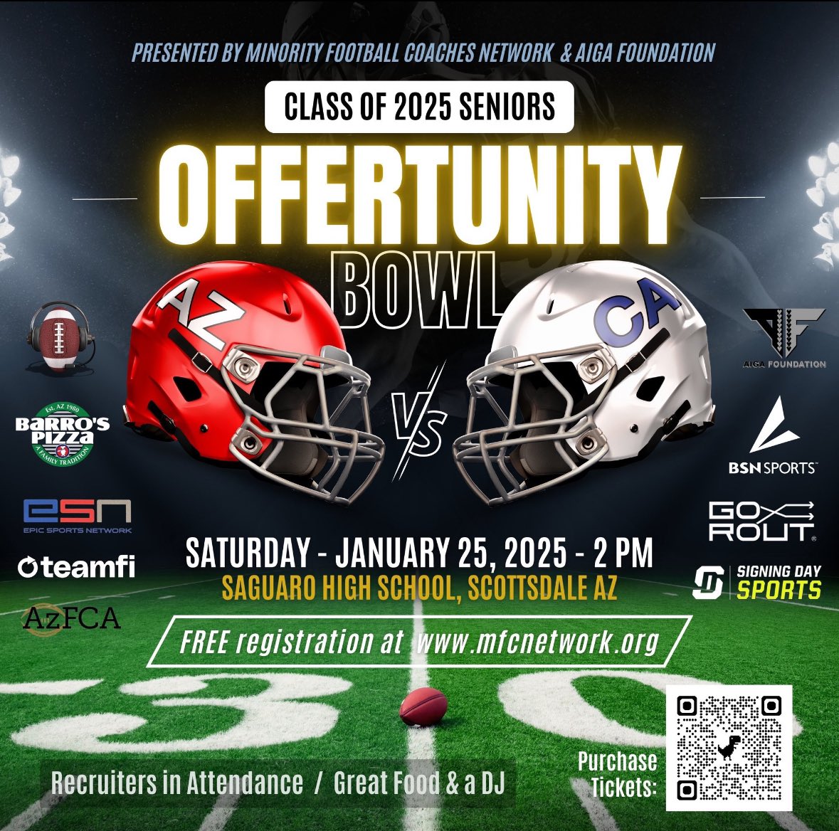 stellez34's tweet photo. WE ARE HERE GUYS! #OffertunityBowl #AZvsCA #ClassOf2025HSFBSeniors We go Live @ 1:45pm &amp; Kickoff is at 2pm! Hit us on the Live chat &amp; we will shout you guys out!! @EpicSportsTV @JP_Bcast @edcole43 @jamalgumo 
https://t.co/jagpsdvzuE https://t.co/z8ZCGYKUVn