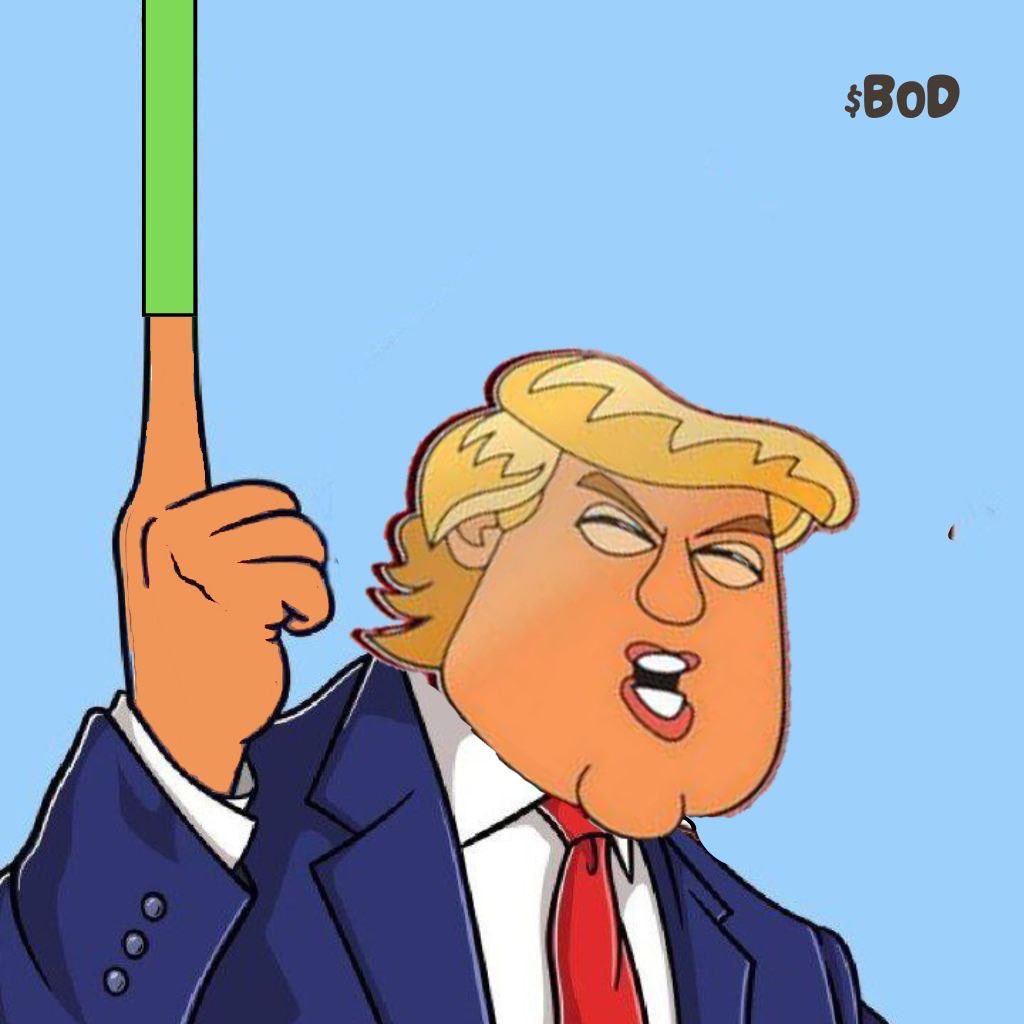 <a href="/realDonaldTrump/">Donald J. Trump</a> A new chapter in the Book of Donald $Trump. 
<a href="/trump_book_eth/">Book of Donald Trump</a>