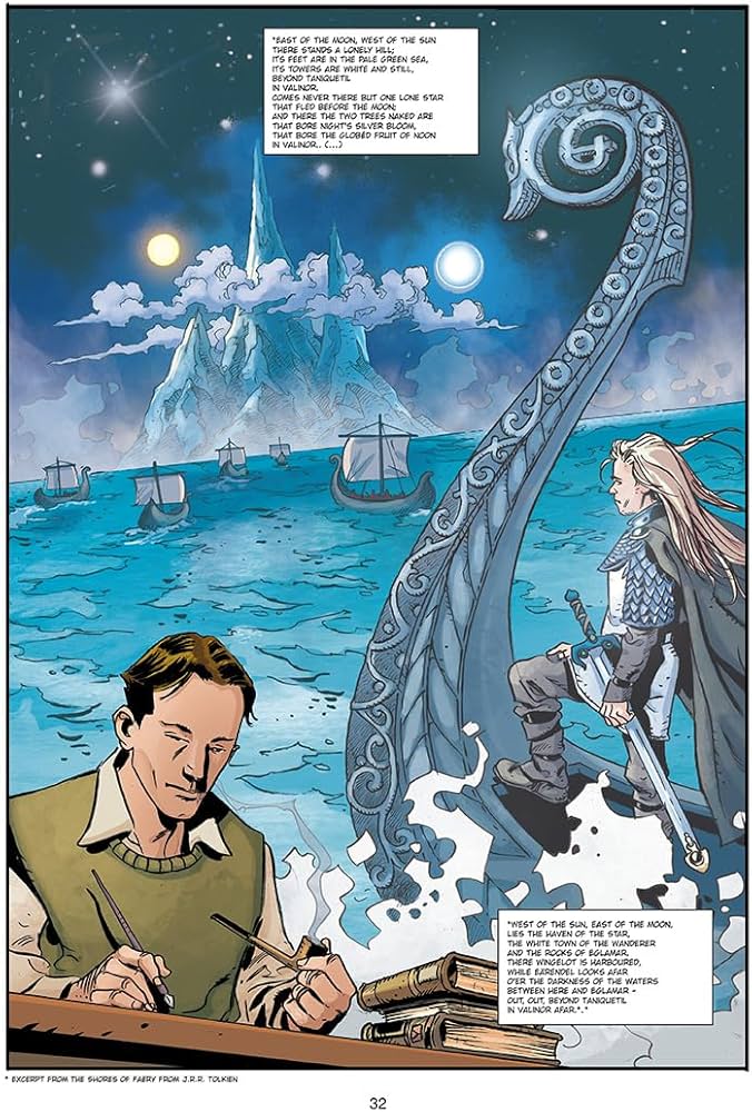 Do you want to learn more about Tolkien's life, but maybe you're intimidated by a full Tolkien biography? We recommend Tolkien: Lightning Up the Darkness by Willy Duraffourg. It's a comic biography with beautiful art by <a href="/GCaracuzzo/">Giancarlo Caracuzzo</a>.  It's an easy read &amp; packed with real stories.